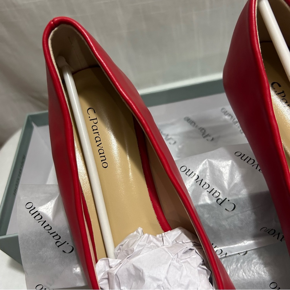 C.Paravano red flats 40 NWT - Picture 4 of 4